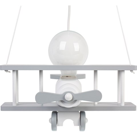 Lampa wisząca Samolot mały szaro-biały
