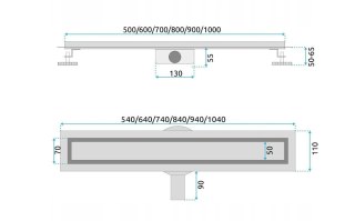 ODPŁYW NEOX PRO CZARNY 600