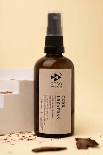 Odświeżacz powietrza Cedr i szafran - perfumy do wnętrz - mgiełka zapachowa - zapach do samochodu - 100 ml