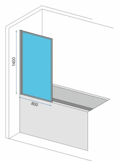 PARAWAN WANNOWY LAGOS FIX STAŁY CHROM 80