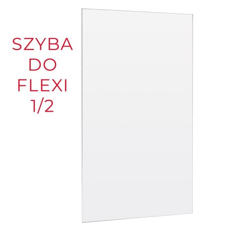 ŚCIANKA PRYSZNICOWA FLEXI 120 cm TRANSPARENT 1/2