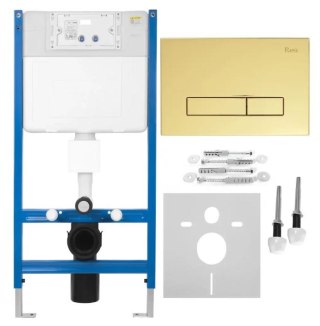 STELAŻ PODT WC K011A-Q + PRZYCISK HD GOLD