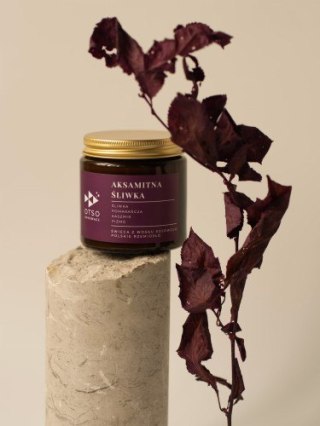 Świeca sojowa Aksamitna śliwka - świeca sojowa zapachowa - 120 ml