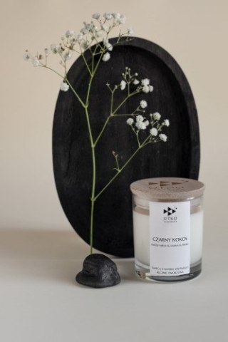 Świeca sojowa CZARNY KOKOS - świeca sojowa zapachowa OTSO - 250 ml