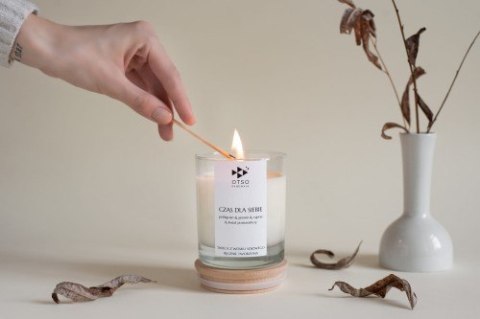 Świeca sojowa CZAS DLA SIEBIE - świeca sojowa zapachowa OTSO - 250 ml