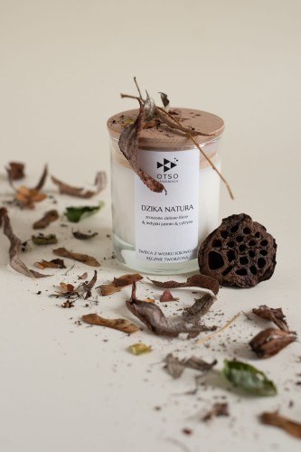 Świeca sojowa DZIKA NATURA - świeca sojowa zapachowa OTSO - 250 ml