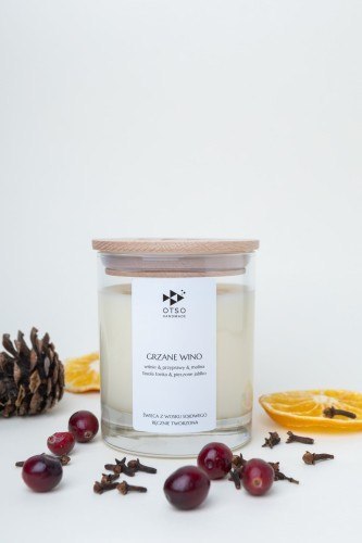 Świeca sojowa Grzane wino - świeca sojowa zapachowa - 250 ml