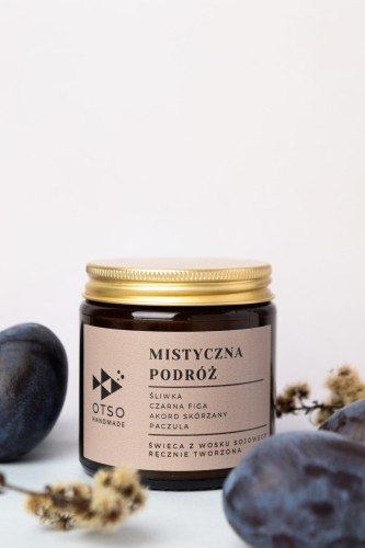 Świeca sojowa Mistyczna podróż - świeca sojowa zapachowa - 120 ml