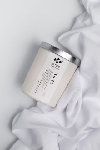 Świeca sojowa No 13 biała - świeca sojowa zapachowa WHITE OTSO - 280 ml