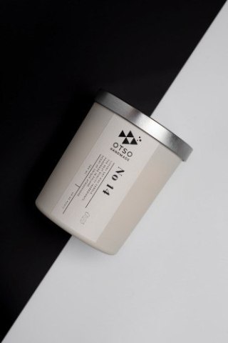 Świeca sojowa No 14 biała - świeca sojowa zapachowa WHITE OTSO - 280 ml