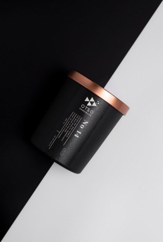 Świeca sojowa No 14 czarna - świeca sojowa zapachowa BLACK OTSO - 280 ml