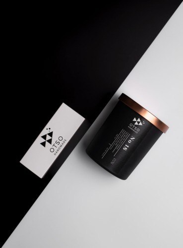 Świeca sojowa No 18 czarna - świeca sojowa zapachowa BLACK OTSO - 280 ml