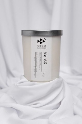 Świeca sojowa No 85 biała - świeca sojowa zapachowa WHITE OTSO - 280 ml