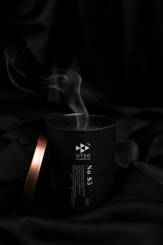 Świeca sojowa No 85 czarna - świeca sojowa zapachowa BLACK OTSO - 280 ml