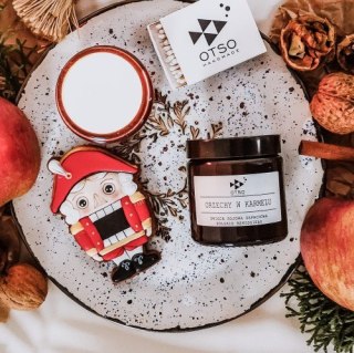 Świeca sojowa ORZECHY W KARMELU - świeca sojowa zapachowa OTSO - 120 ml