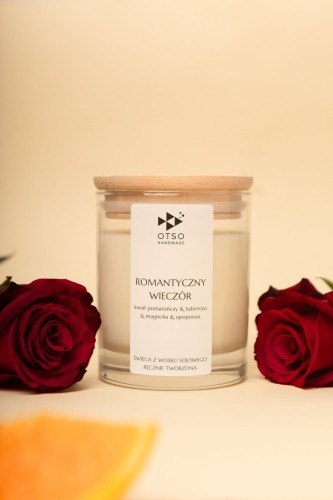 Świeca sojowa ROMANTYCZNY WIECZÓR - świeca sojowa zapachowa OTSO - 250 ml