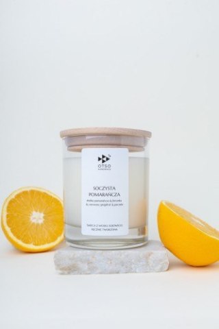 Świeca sojowa Soczysta pomarańcza - świeca sojowa zapachowa - 250 ml