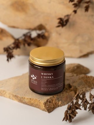 Świeca sojowa Whisky i tonka - świeca sojowa zapachowa - 120 ml