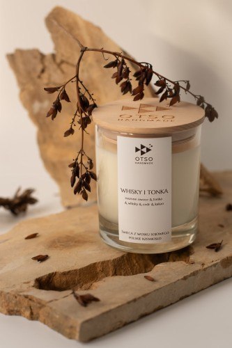 Świeca sojowa Whisky i tonka - świeca sojowa zapachowa - 250 ml