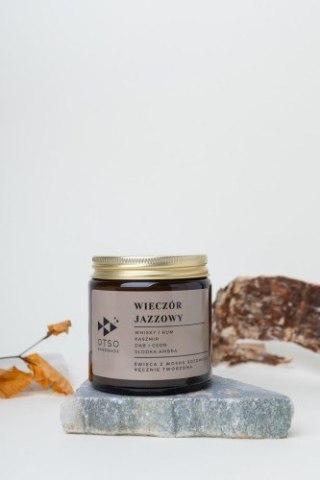 Świeca sojowa Wieczór jazzowy - świeca sojowa zapachowa - 120 ml