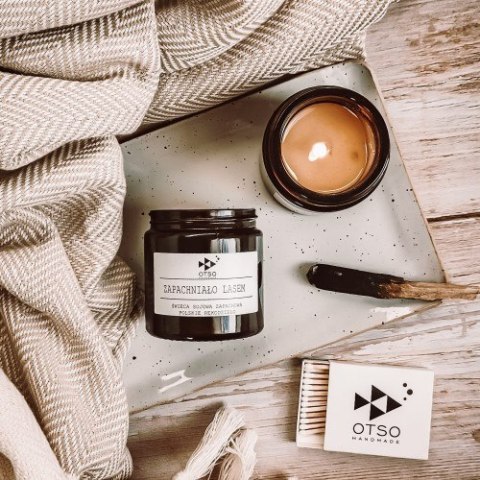 Świeca sojowa ZAPACHNIAŁO LASEM - świeca sojowa zapachowa OTSO - 120 ml
