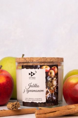 Świeca świąteczna Jabłko z przyprawami - świeca sojowa zapachowa - 250 ml