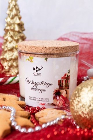 Świeca świąteczna Wszystkiego dobrego - świeca sojowa zapachowa - 250 ml