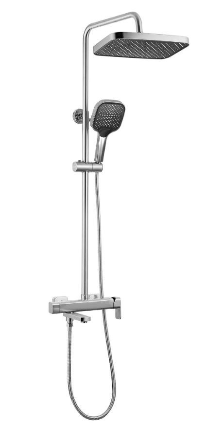 ZESTAW NATRYSKOWY ARLO NIKIEL SZCZOTKOWANY