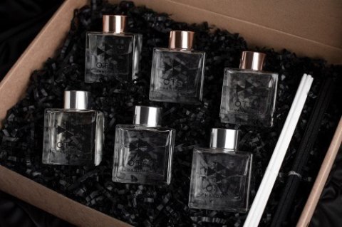 Zestaw dyfuzorów z patyczkami - zestaw prezentowy z dyfuzorami po 100 ml