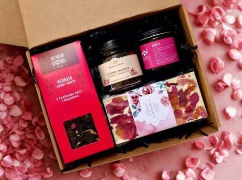 Zestaw prezentowy Różany - box prezentowy, pomysł na prezent