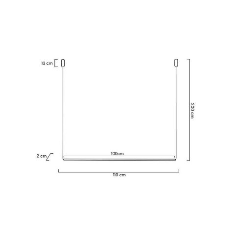 Moosee MOOSEE lampa wisząca OMBRE LEVEL 100 biała