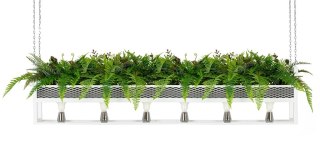 MOOSEE lampa wisząca / kwietnik SEMIRA 180 INDUSTRIAL biała