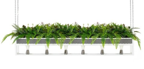 MOOSEE lampa wisząca / kwietnik SEMIRA 180 INDUSTRIAL biała