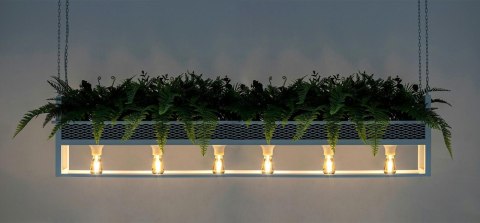 MOOSEE lampa wisząca / kwietnik SEMIRA 180 INDUSTRIAL biała