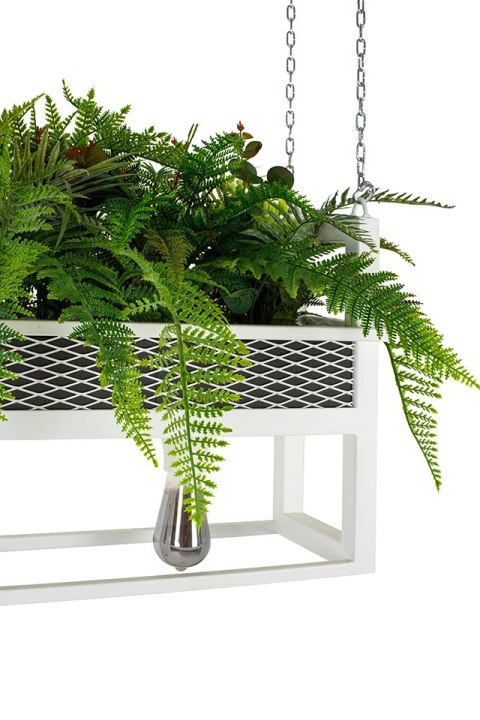 MOOSEE lampa wisząca / kwietnik SEMIRA 180 INDUSTRIAL biała