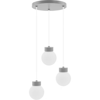 Barrel-Orb Kula 3pł (plafon) szary