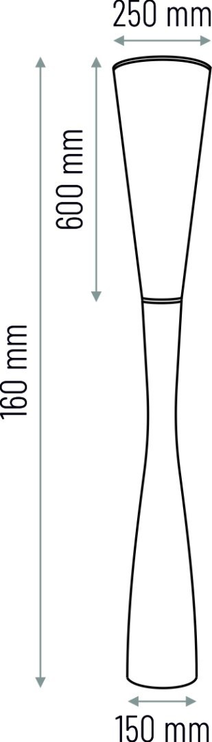 Lampa podłogowa CHINKA - czarna