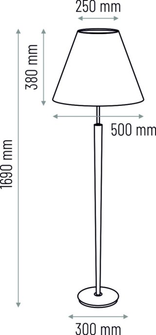 Lampa podłogowa Venus - biała