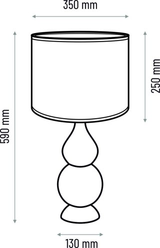 Lampa stołowa SHISHA - czarna