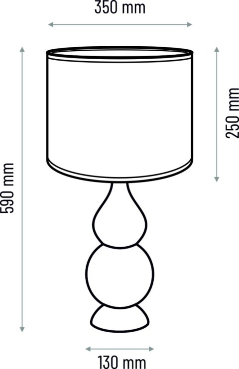 Lampa stołowa SHISHA - czarna