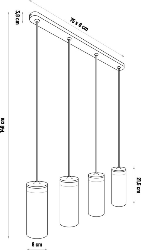 Lampa wisząca BARREL-4