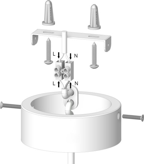 Lampa wisząca Barrel-Orb Kula 1pł czarny