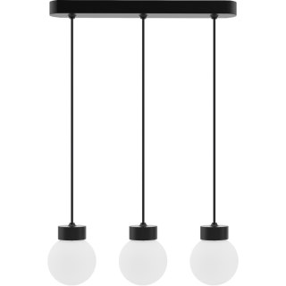 Lampa wisząca Barrel-Orb Kula 3pł czarny