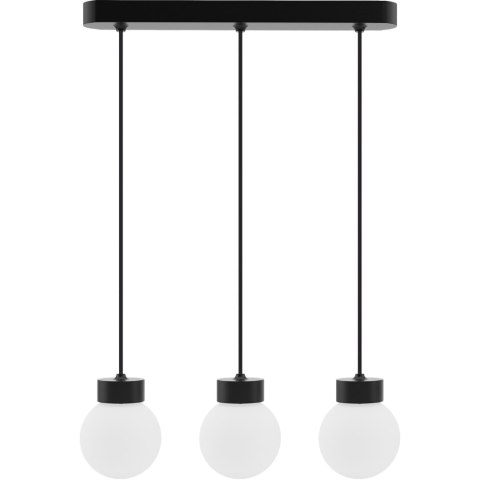 Lampa wisząca Barrel-Orb Kula 3pł czarny