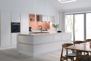 Lampa wisząca Madera2 Hexa 1 pł klosz biały