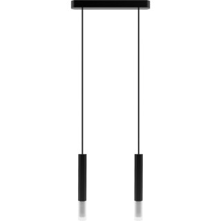 Lampa wisząca Madera2 Hexa 2 pł klosz czarny