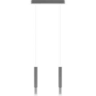 Lampa wisząca Madera2 Hexa 2 pł klosz szary