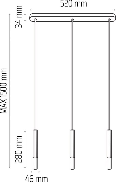 Lampa wisząca Madera2 Hexa 3pł klosz biały