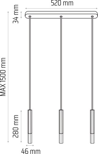 Lampa wisząca Madera2 Hexa 3pł klosz dąb