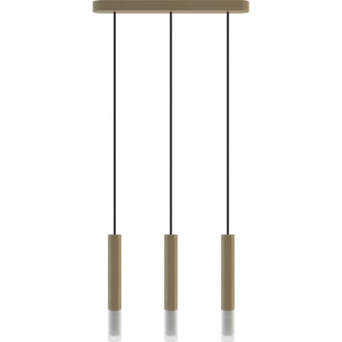 Lampa wisząca Madera2 Hexa 3pł klosz dąb